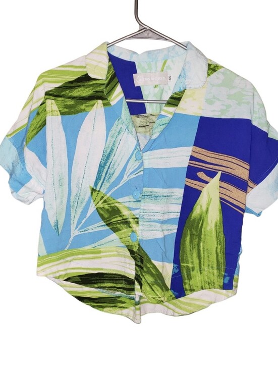 Jams World Tops - Jams World Tropical Button Down Hawaain Shirt